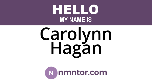 Carolynn Hagan