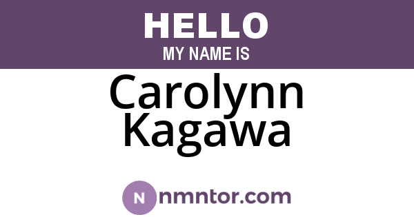 Carolynn Kagawa