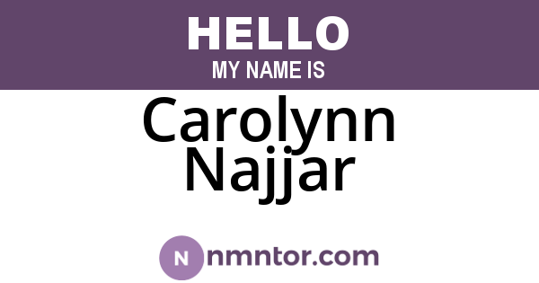 Carolynn Najjar