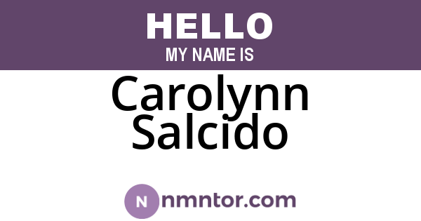 Carolynn Salcido