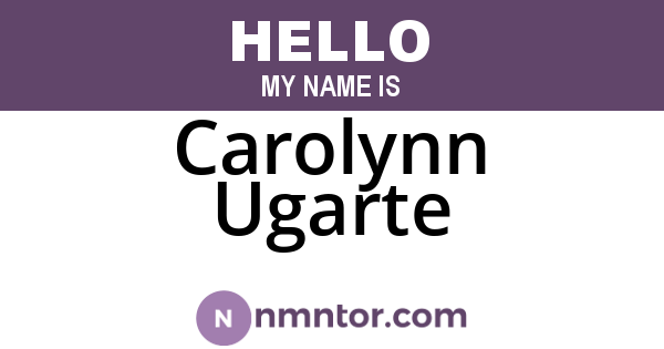 Carolynn Ugarte