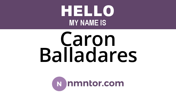 Caron Balladares