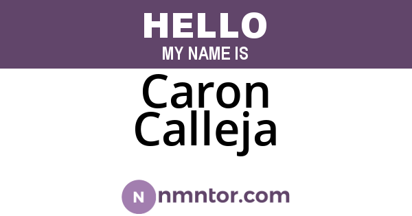 Caron Calleja