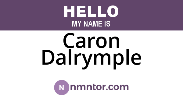 Caron Dalrymple