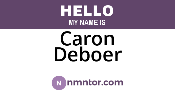 Caron Deboer