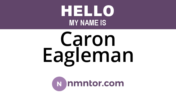 Caron Eagleman