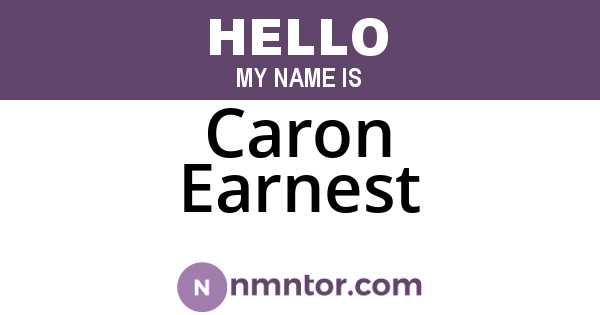 Caron Earnest