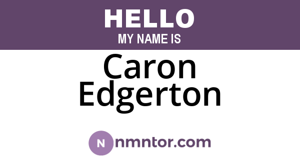 Caron Edgerton