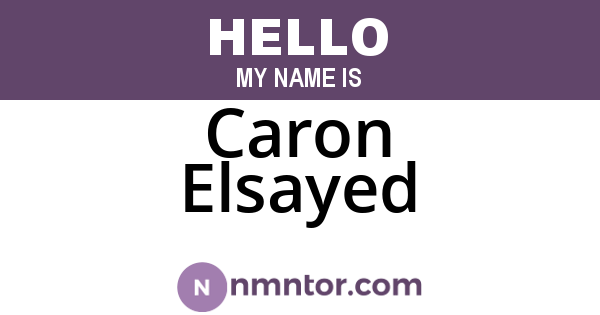 Caron Elsayed