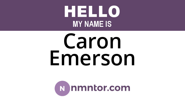 Caron Emerson