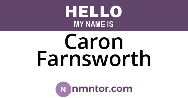 Caron Farnsworth