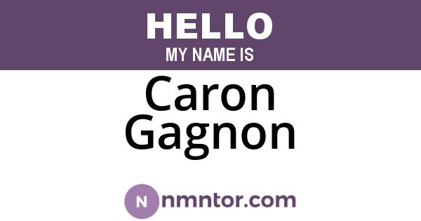 Caron Gagnon