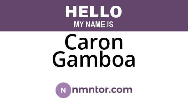 Caron Gamboa