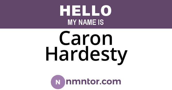 Caron Hardesty