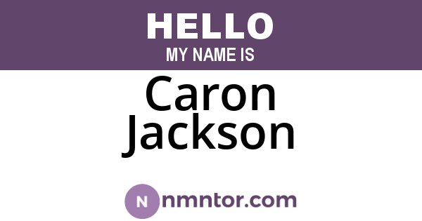 Caron Jackson