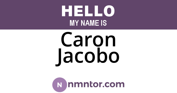 Caron Jacobo