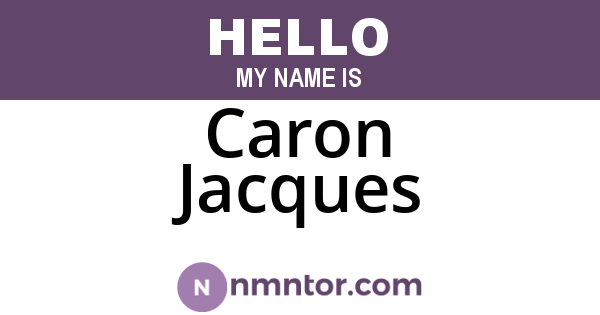 Caron Jacques