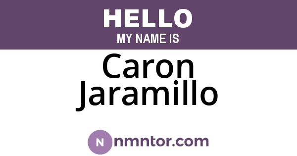 Caron Jaramillo