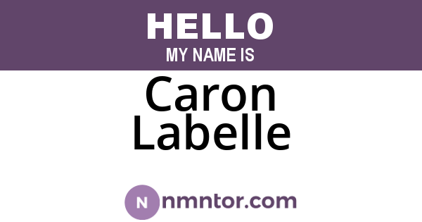 Caron Labelle