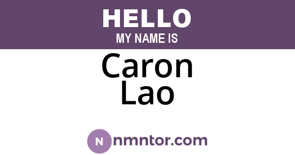 Caron Lao