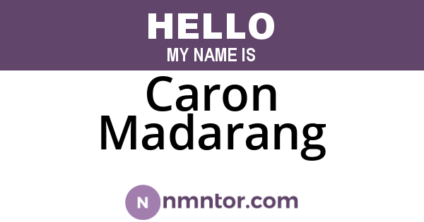 Caron Madarang
