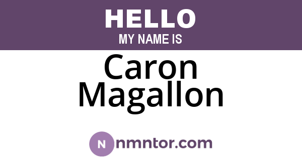 Caron Magallon