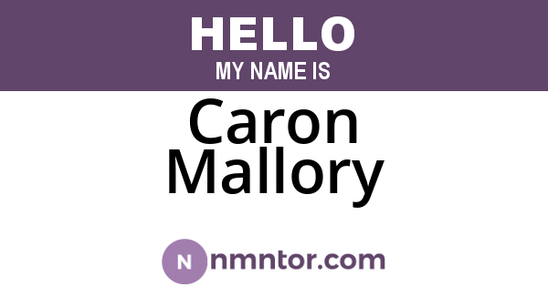 Caron Mallory