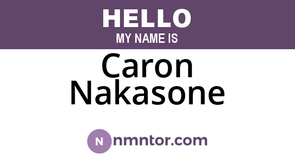 Caron Nakasone