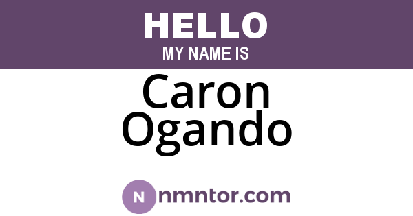 Caron Ogando