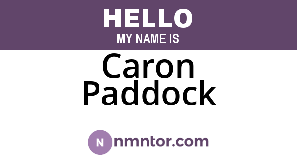 Caron Paddock