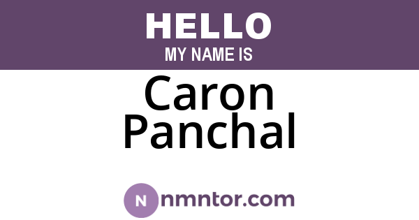 Caron Panchal