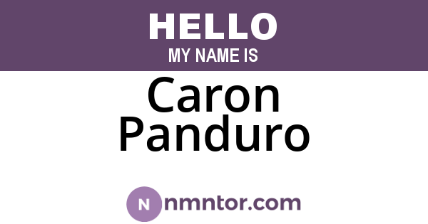 Caron Panduro