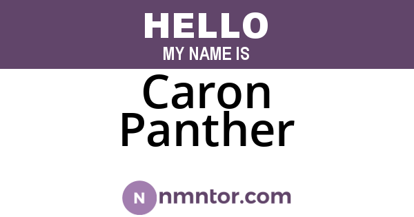 Caron Panther