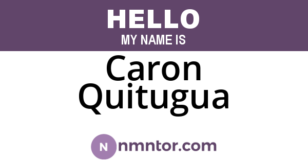 Caron Quitugua