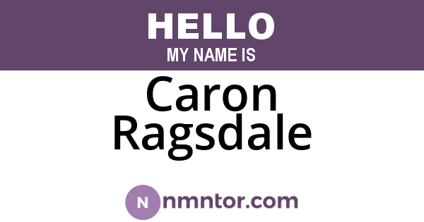 Caron Ragsdale