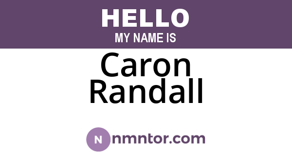 Caron Randall