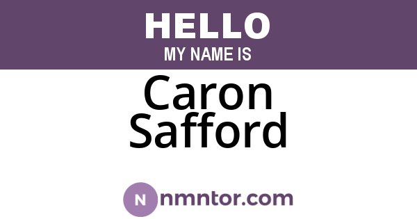 Caron Safford