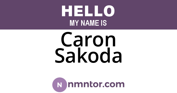 Caron Sakoda