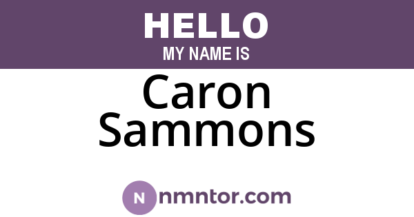 Caron Sammons