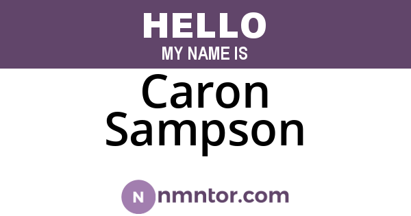 Caron Sampson