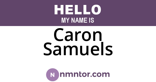 Caron Samuels