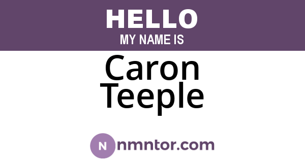 Caron Teeple
