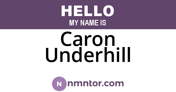 Caron Underhill