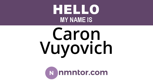 Caron Vuyovich