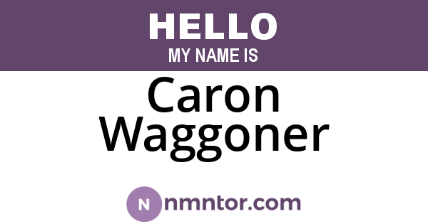 Caron Waggoner
