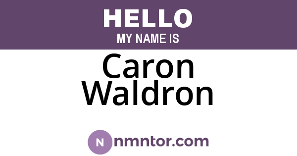Caron Waldron