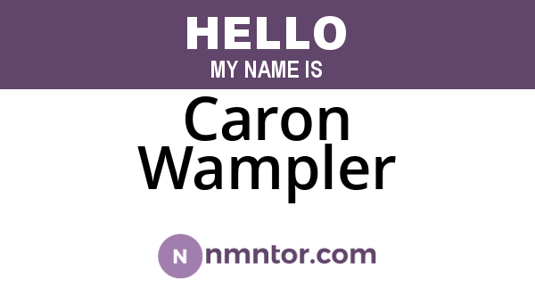 Caron Wampler