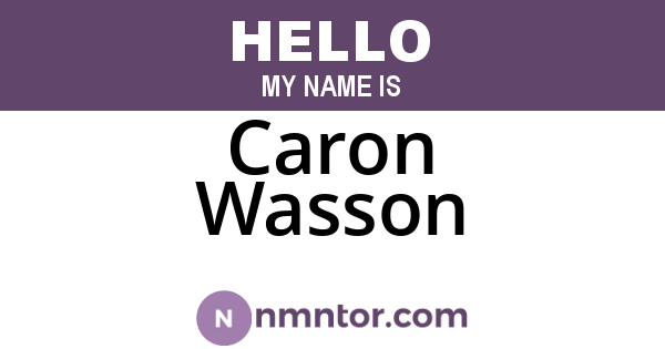 Caron Wasson
