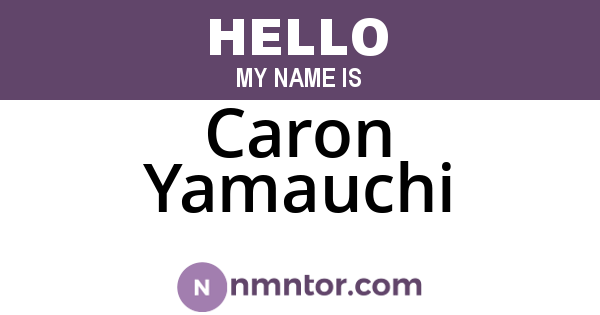 Caron Yamauchi