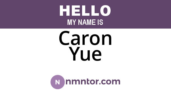 Caron Yue